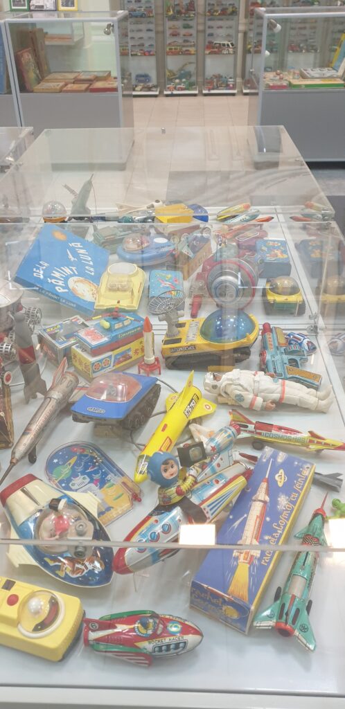 Rockets toys from the Cold War period and the fight for space between USSR and US are at Toys Museum Bucharest