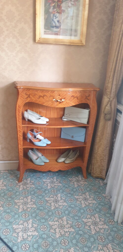 These are Elena Ceausescu shoes she used to wear before the Revolution in 1989